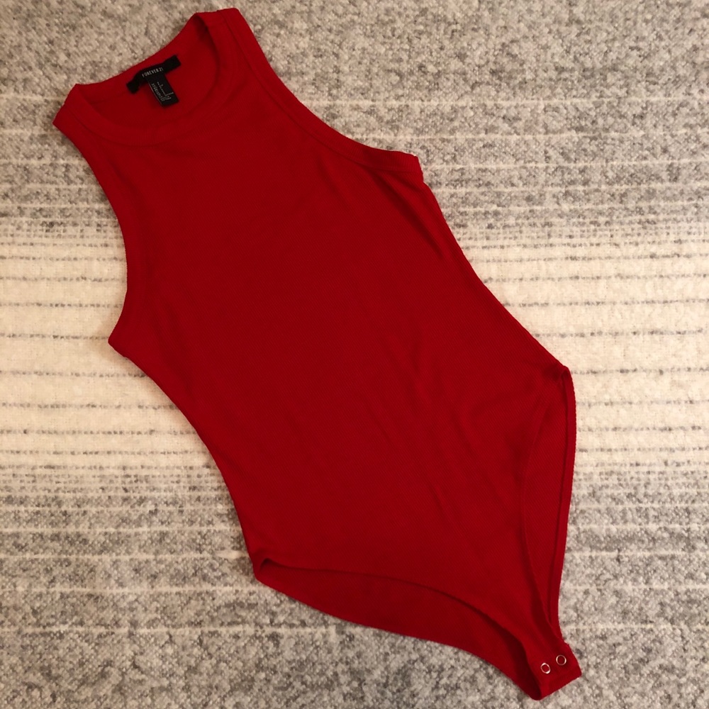 Bright Red Bodysuit